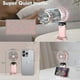 thumbnail image 2 of Handheld Fan Mini Portable Fan Usb Rechargeable Small Pocket Fan 5 Speeds With Lanyard And Base Built-in 4000mah Battery Usb Desk Fan Foldable For, 2 of 5