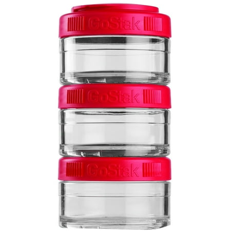 Twist Lock Holder - Blender Bottle GoStak 60cc 3Pak Twist n' Lock Storage Jars