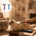 thumbnail image 4 of 2PCS Deshedding Brush for Dogs and Cats: Undercoat Rake Pet Brush for Long Hair - Dematting Comb Removes Tangles Knots and Loose Fur, Grooming Tool for Thick Coats, 4 of 17