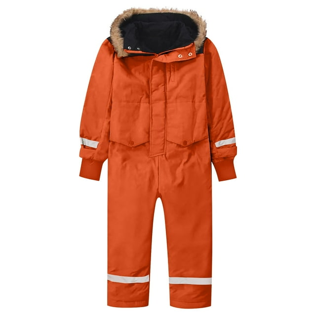 Mercatoo Combinaison de Neige pour Garçons Filles une Pièce Combinaison d'Hiver Imperméable Coupe-Vent Veste à Capuche Extérieure Enfants Combinaison Isolée