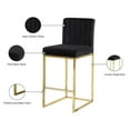 thumbnail image 5 of Meridian Furniture Giselle 26"H Velvet Counter Stool in Black, 5 of 6