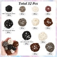 thumbnail image 2 of 32Pcs 12 Styles Wicker Rattan Balls Decorative Orbs Vase Fillers DIY for Craft Party Wedding Decoration Mixed Color 25~50mm, 2 of 7