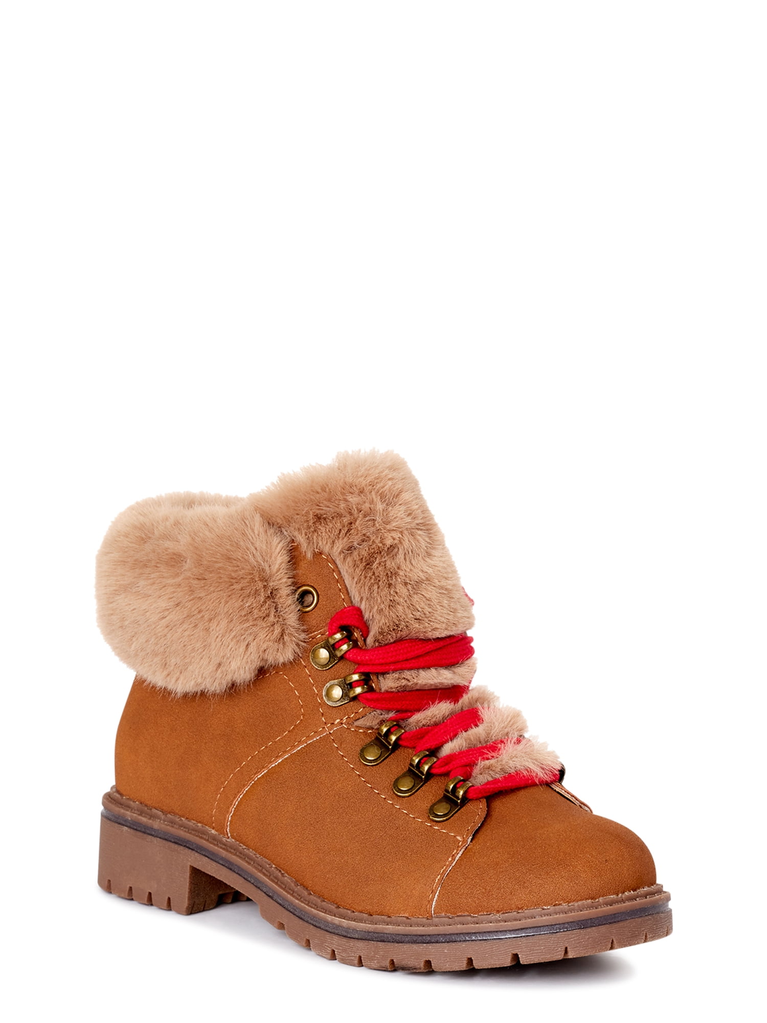 Time and Tru Women's Faux Fur Hiker 