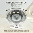 thumbnail image 4 of Zoicay 3-in-1 Portable Foldable Baby Swing Bouncer Rocker, Newborn Infant Rocking Seat with Remote Control, 5 Swing Speeds, 3 Music Modes, Bluetooth & Built-in Soothing Music, Easy Storage, Gray, 4 of 5