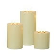 thumbnail image 4 of Boreal Craft Flameless Candles Light Wick Flickering Flameless Candles With Remote & Timer Dimmable Real Wax LED Candles Battery Operated Pillar Candles For Home De Cor Glass Candle Stick Holders Flat, 4 of 5