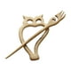 thumbnail image 2 of Broches para mujer, alfiler de madera para chal, broches para suéter, broche de músico, broche de madera para tejer, 2 of 5
