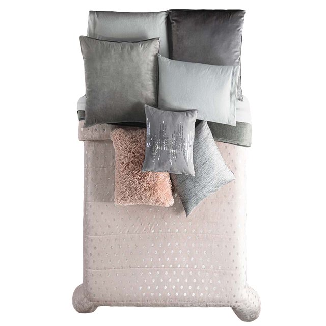 Cobertor Invernal Ks/Qs Silver Vianney Silver; Invernal; King Size/Queen Size