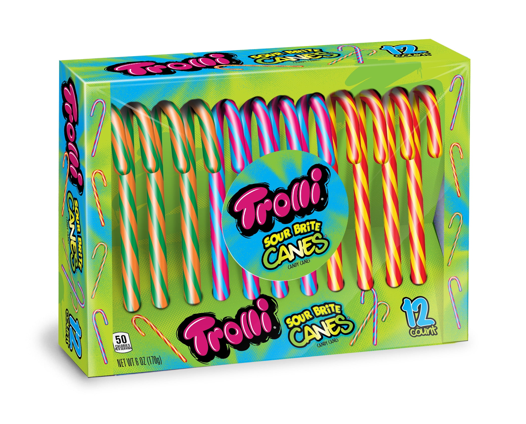 Trolli Sour Brite Candy Canes, 6 Oz. BrickSeek