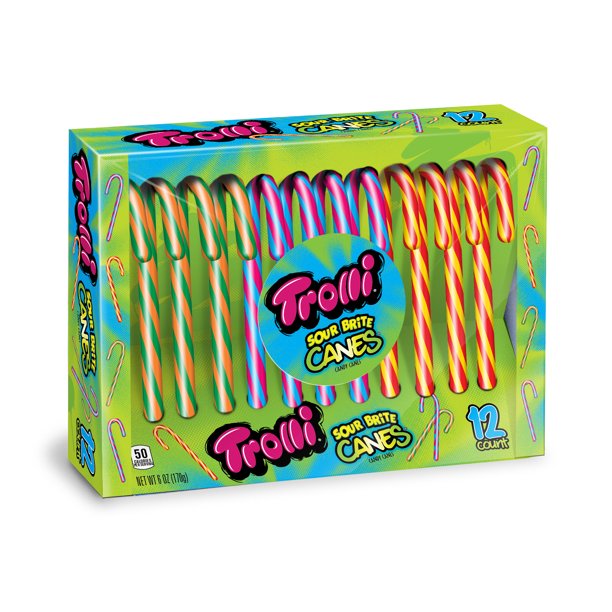 Trolli Sour Brite Candy Canes, 6 Oz.