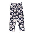 thumbnail image 4 of Naloa Cute Basebal Print Women’s Ultra-Soft Comfy Pajama Lounge Pants with Pockets & Drawstring, 4 of 8