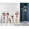 thumbnail image 2 of HFDF Bansky Graffiti Art Large 5 Giraffes Canvas Wall Art for Living Room Bathroom Canvas Painting Wall Decor Modern Home Streched Wall Artwork Office Canvas Prints Ready to Hang 24x16inch Framed, 2 of 7