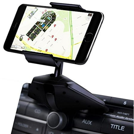 Plus Phone Cradle - IPOW Universal CD Slot Car Mount Cell Phone Holder Cradle for iPhone X 8/7/6s/6 Plus, Samsung Galaxy S7 Edge S6, Note 5/4, Nexus, HTC, LG & GPS