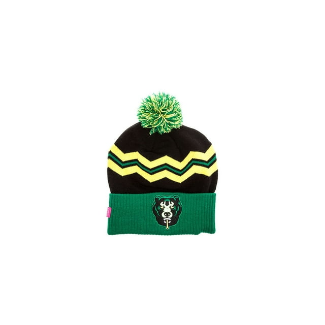 Mishka The Death Adder Vintage Pom Beanie Hat para hombre, negro, talla única