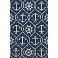 thumbnail image 1 of HomeRoots 349923 7 ft. 6 in. x 9 ft. 6 in. UV-Treated Polypropylene Navy Area Rug, 1 of 1