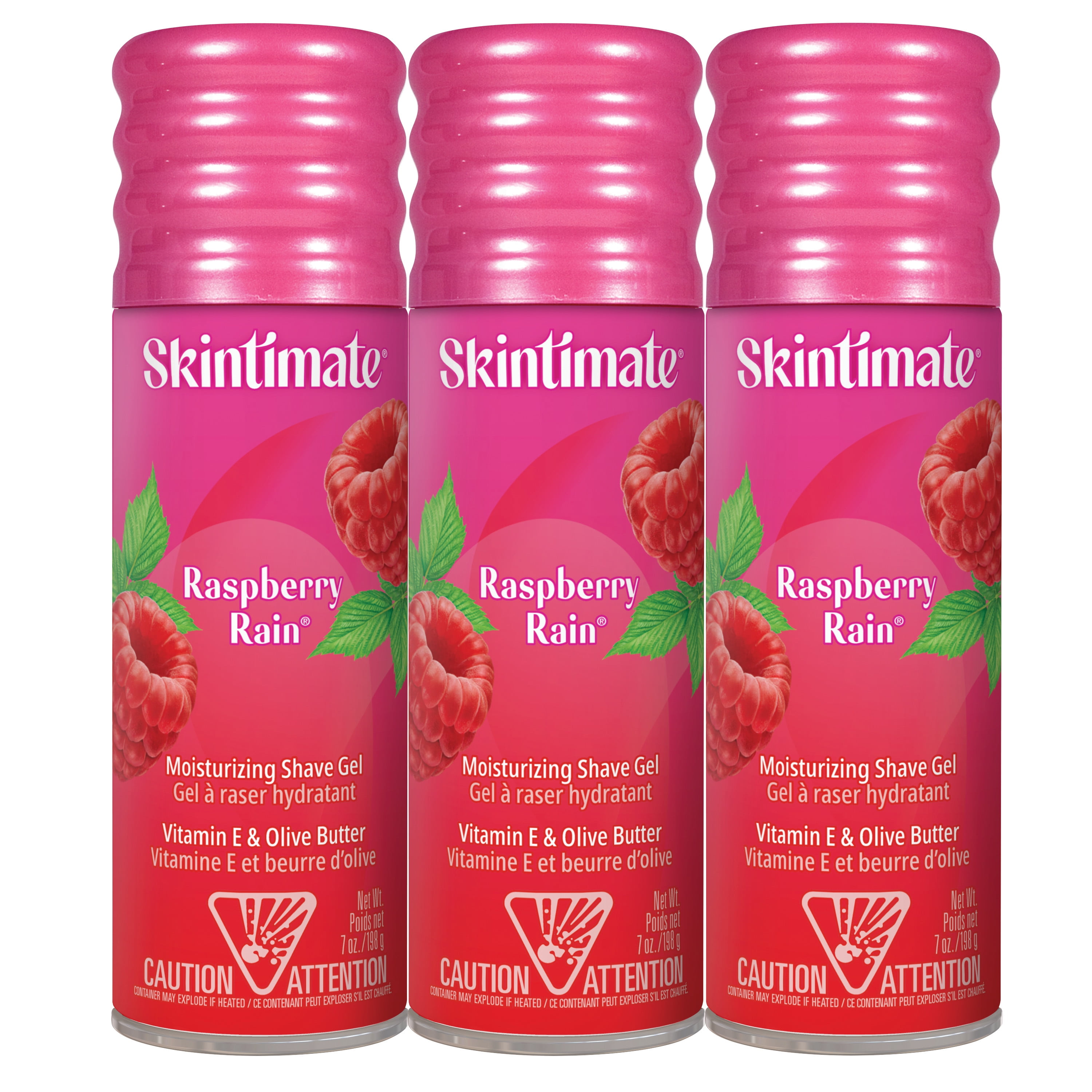 Skintimate Raspberry Rain Women's Shave Gel, 7 oz, 3 pk