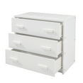 thumbnail image 5 of Low Study Twin Loft Bed with Shelve, Three Drawers, Ladder and Guardrail Low Study Loft Bed, Twin Size Loft Bed with Cabinet and Shelf, 5 of 7
