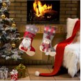 thumbnail image 4 of Saco de medias navideñas, bolsa de dulces, decoraciones navideñas para el hogar, muñeco de nieve, Papá Noel, calcetín de Año Nuevo, decoración del árbol de Navidad, 4 of 5