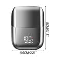 thumbnail image 3 of Qocolhg jusqu'à 50 % de Réduction Soins Personnels et Beauté en Liquidation! Mini Rasoir Réciproque pour Hommes Flottant Trois Lames Maille IPX7 Étanche Charge USB, Cadeaux pour Femmes, 3 of 9