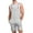 Gray, variant on Dellytop Mens Solid Color Pockets Bib Overalls Romper Shorts Pink L
