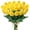 Yellow, variant on Morttic 8 Pcs Artificial Tulips Flowers Real Touch PU Tulips Arrangement Bouquet for Home Room Office Party Wedding Decoration (Red)