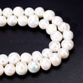 thumbnail image 4 of 1 Strands about 41 Pcs 8~9mm Natural Cultured Freshwater Pearl Beads Grade A, 4 of 6