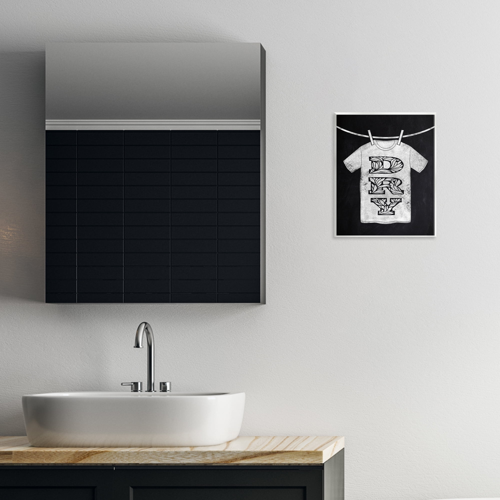 Laundry Dry Ornate Letters Wall Plaque Art, design by Marcus Prime