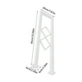 thumbnail image 2 of U-Shaped Stair Handrail, Diamond Shaped Decorative Stair Railing 7.87*33.46in, 2 of 15