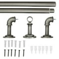 thumbnail image 5 of Better Homes & Gardens 1" Industrial Pipe Single Curtain Rod 42-120" Antique Nickel, 5 of 8