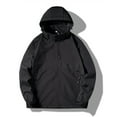 thumbnail image 2 of HTNBO Women's Lightweight Waterproof Jackets Mesh Lined Hooded Softshell Rain Jacket, Trendy Windbreaker Long Coat, 2 of 2