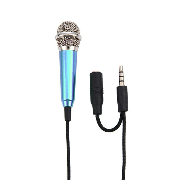 3 5mm mini stereo microphone mic for android ios pc chatting singing karaoke