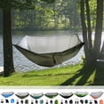 thumbnail image 1 of Ganfancp Cama Colgante a Prueba de Mosquitos con Cubierta para Mosquitos Es Adecuada para Acampar Al Aire Libre Cenas Reuniones Ligera y Fácil de Instalar Ofertas Del Día Liquidación 1X Hamaca 2X Heb, 1 of 7