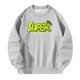 thumbnail image 1 of Hombres Mujeres Cuello Redondo Sudadera Jersey Sudadera Ropa Moda Gris Ajuste Suelto XL, 1 of 8