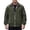 Army Green, variant on Men's Jackets Solid Color Lapel Zipper Casual Windbreaker 3 Pockets Jeans Jackets Trucker Coat