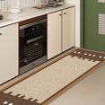 thumbnail image 3 of 2x6 FT Kitchen Runner Rugs Non Skid Washable, Faux Wool Rug Runners for Hallways Bathroom Carpet Runner, Soft Indoor Modern Floor Rug for Entryway Laundry Room, 3 of 11