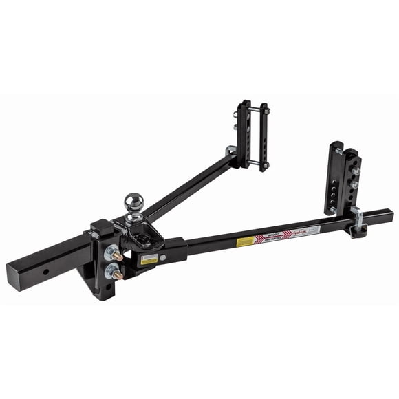 Equal-i-zer Weight Distribution Hitch 90-00-1600 Equalizer; Trunnion Bar; 1600 Pound Tongue Weight; 16000 Pound Gross Trailer Weight; Fits 2-1/2 Inch Receiver; With 3 Inch Drop or 6 Inch Rise Shank