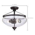 thumbnail image 3 of Nuvo Lighting - Laurel-Three Light Semi-Flush Mount-15.5 Inches Wide by 15.88, 3 of 3