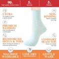 thumbnail image 3 of Women's Thin Cotton Crew Socks - Soft Above Ankle Bootie Casual Dress Socks 6-Pairs, 3 of 6