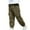 Army Green, variant on Boys Cargo Joggers Pants 2 Pack Elastic Waist Jogging Hiking Trousers Kids School Uniform Sweatpants 6-7T