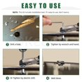 thumbnail image 4 of shiyou-25Pcs M5 Jack Nut with Installation Tool Set, Nutserts Jacknut Srew Anchor Threaded Insert Petal Nuts Rivnut Blind for Plastic Hardboard Polywood Pressboard, 4 of 4