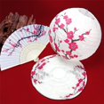 thumbnail image 2 of Faroles de papel LYART de 8 piezas con diseño de flor de cerezo, 2 of 6