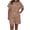 Brown, variant on CHUMUD Two Piece Sets for Women Summer Outfits Short Sleeve Crew Neck Tees Shorts Casual Lounge (Avail for Plus Size)