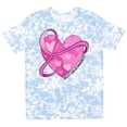 thumbnail image 3 of Inktastic Breast Cancer Awareness Pink Ribbon Around Heart T-Shirt, 3 of 5