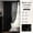 Black, variant on Burgundy Kitchen Curtains 45 Inch Length, Vintage Floral Dark Red Short Lace Cafe Curtains for Small Window, Rod Pocket Semi-Sheer Light Filtering, 2 Panels 52W x 45L