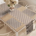 thumbnail image 2 of Ambesonne Anchor Table Runner & Placemats, Maritime Pattern Stars, Placemat 4 pcs + Runner 12"x90", Mauve Sand Brown Coral, 2 of 2
