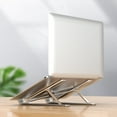 thumbnail image 4 of Hyasfey Aluminum Alloy Laptop Stand Height Adjustable Quick Heat Dissipation Anti-slip Foldable Portable Home Office Desktop Computer Riser Holder PC Accessories, 4 of 8