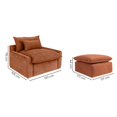 thumbnail image 5 of Sillon individual con taburete Nabu Terracota Kessa Muebles, 5 of 5