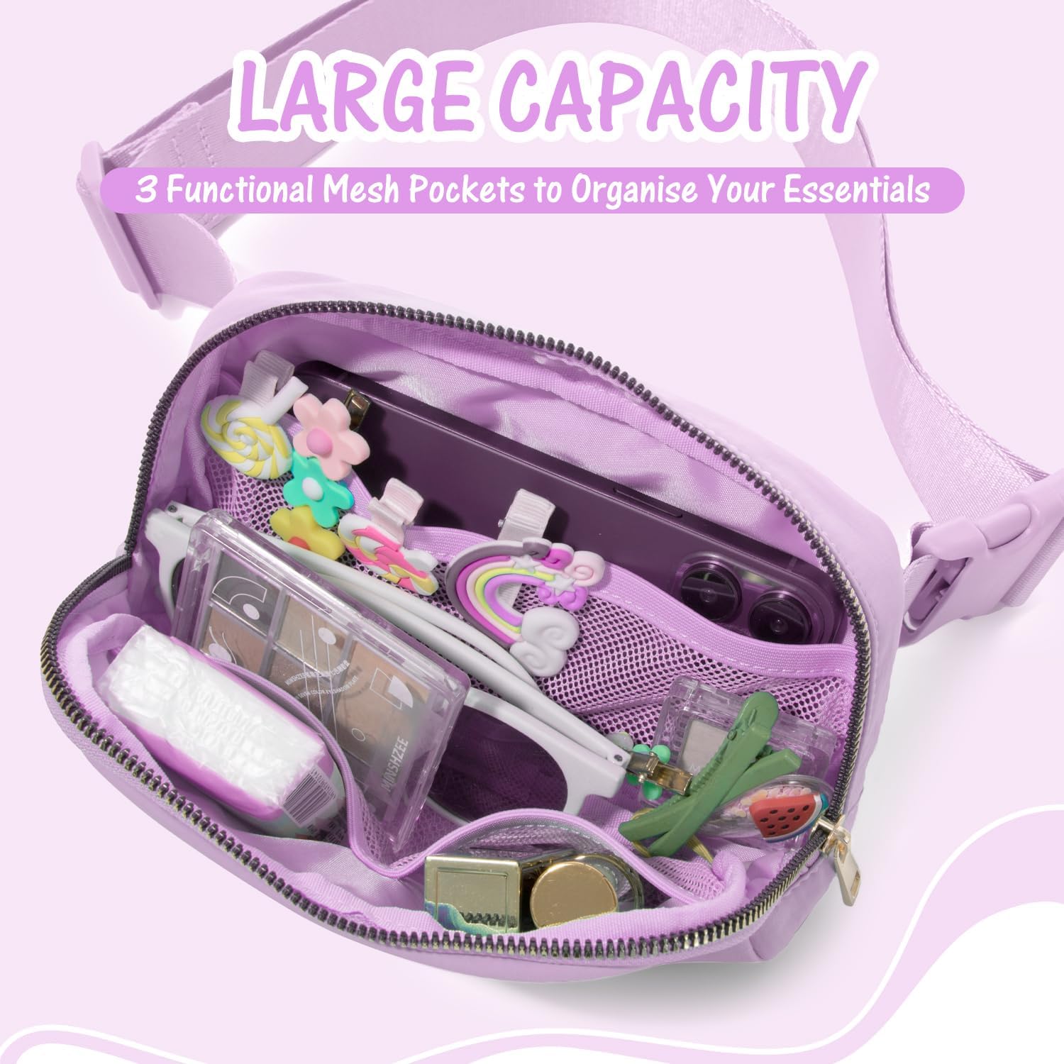 DAKIMOE Personalized Fanny Pack with Letter Initial photo 7