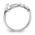 thumbnail image 2 of Sterling Silver Rhodium Plated Diamond LOVE Ring, 2 of 6
