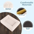 thumbnail image 4 of PETMAKER Dog Bed with Bolster, Nonslip Bottom, and Washable Cover (Cream), 4 of 6