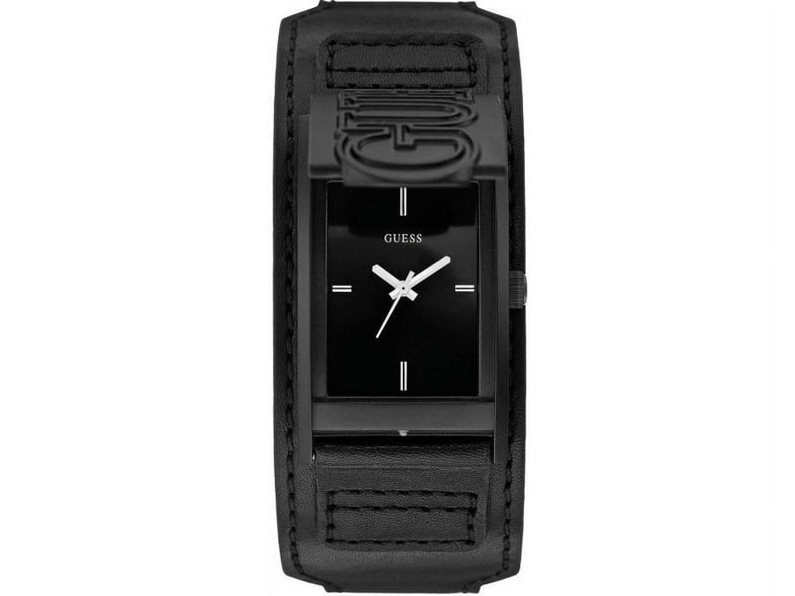 Guess Men's Black Mesh Rectangular Diamond Watch U0298G1 Guess Men's Black Mesh Rectangular Diamond Watch U0298G1